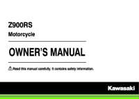 Kawasaki Z900RS - Owners manual EN 2017